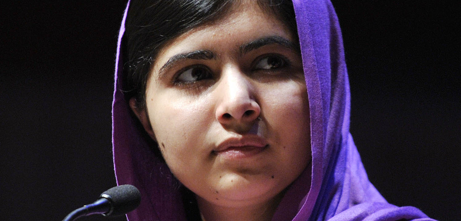 Malala Yousafzai speaking at Harvard University in 2018 © www.sarahjeynes.com